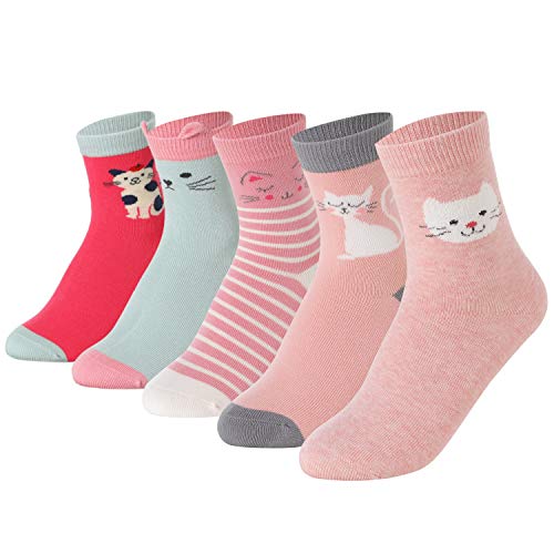 Image of Baby Toddler Little Big Kids Girls Cute Cotton Crew Socks