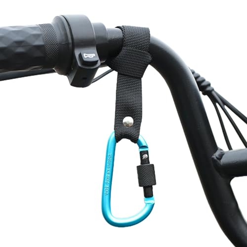 Mosquetón de bicicleta, gancho multifunción para bicicleta, mosquetón de almacenamiento multifuncional para scooter, organizador de manillar de bicicleta sin agujeros, ganchos de almacenamiento para