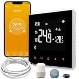 AVATTO Termostato per acqua riscaldamento a pavimento, termostato intelligente Wi-Fi, programmabile, termostato ambiente, supporto Alexa, controllo vocale Google Home e telecomando Smart Life