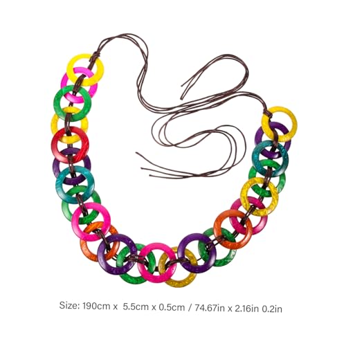 Multi Colored Woven Waist Belt for Women Lightweight Tie Back Dress Belt for Casual Party and Festival Wear Elegant and Durable Waistband Accessory2