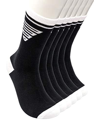 GORNATION® Calcetines calistenia con dibujos para hombres y mujeres con motivos coloridos para el crossfit y el fitness - Perfecto para el deporte y el ocio (Classic Black (3 pares), S/M)