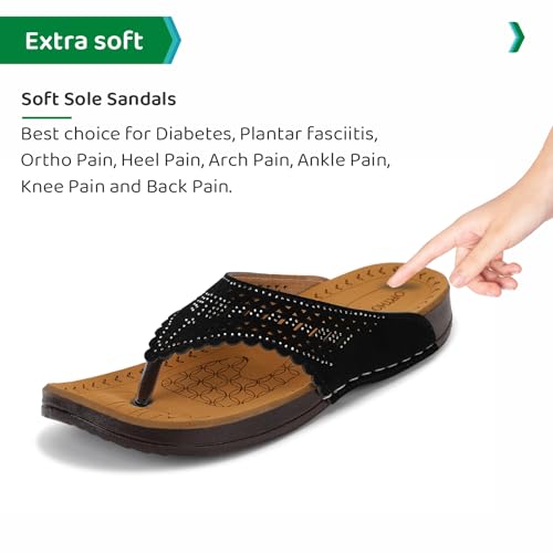 Image of ORTHO JOY doctor Slipper for women Fancy || Orthopedic Women's Slipper || Regular Wear slippers For Women
