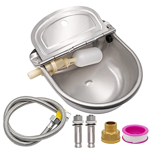 LIUCOGXI Automatic Livestock Waterer Dog Water Bowl Cattle Water Bowl Dog Feeder and Waterer Automatic Cow Drinking…