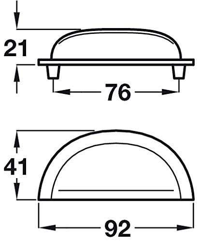 Tirador De Arco Hafele Henrietta D – Plata Pulido Cromo/efecto Acero Inoxidable – Aluminio