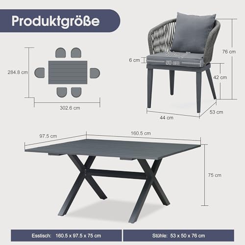PE Rattan, das dem Wetter standhält