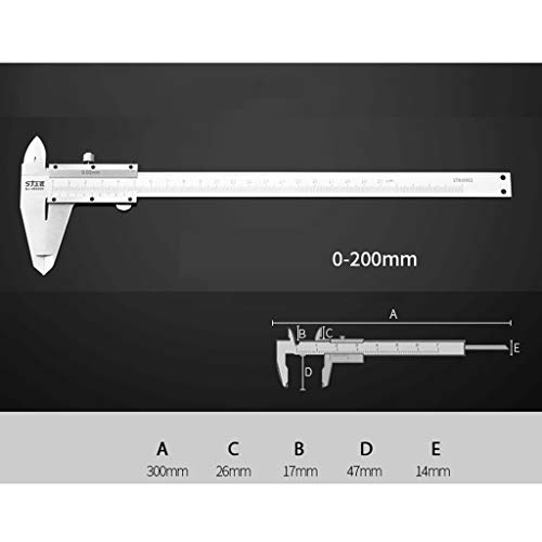 Calibrador Vernier Alta Precisión 0-200mm miniatura 2