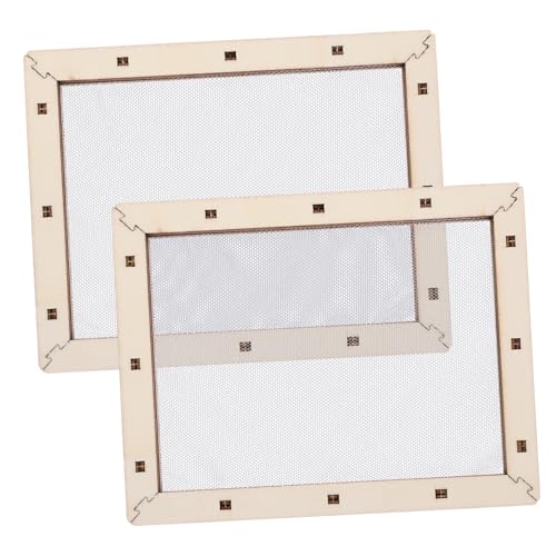 HOOTNEE Diy Paper Making Frame Screen for Homemade Deckle Paper Craft Supplies Mold and Deckle Making