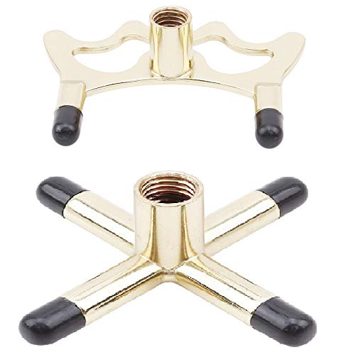 GOSONO New 2Pcs Brass Coated Metal Brass Bridge Head Pool Cue Stick Snooker Accessories Frame Pole Snooker Billards 9 Ball