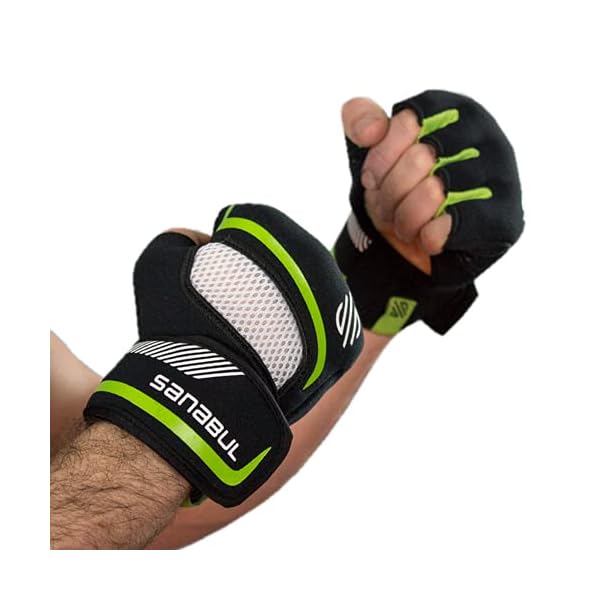 Sanabul-Paw-V2-Gel-Boxing-MMA-Kickboxing-Cross-Training-Handwrap-Gloves Sanabul PAW V.2 Gel Boxing MMA Kickboxing Cross Training Handwrap Gloves | Ultimate Training Solution for Boxing Wraps and Knuckle Protection | Boxing Hand Wraps for Men and Women (All Black, S/M)