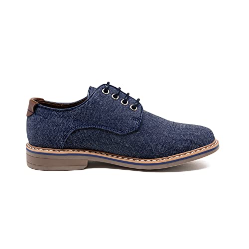 Bruno Marc Boy's Formal Oxfords Lace-Up Casual Comfort Dress Shoes,Navy,Size 6 Us Big Kid Sbox224K #TOP3