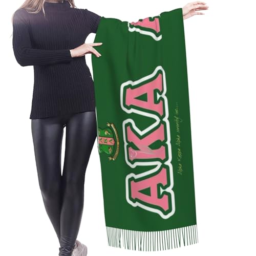 Sorority Gifts Soft Imitation Cashmere Shawl Scarf With Tassels For Ladies - Perfect For Glamorous Events & Sophisticated Evening Wear Society Gifts2