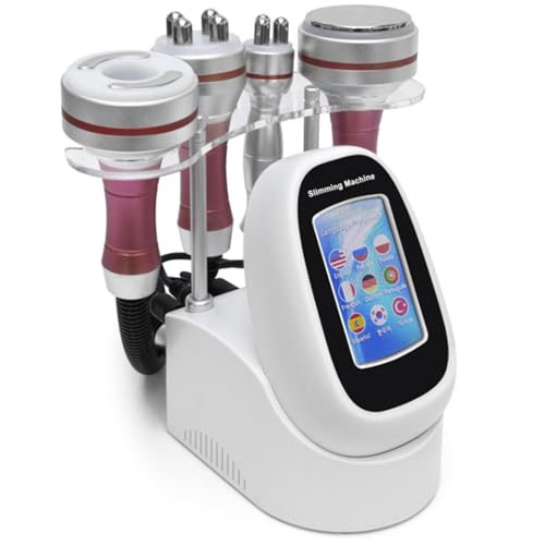 BCBKD Máquina Anticelulitis 4 en 1 – Cavitación Ultrasónica 40K, Radiofrecuencia Facial y Corporal, Masajeador Reductor de Grasa, Terapia Reafirmante, Lifting Facial,para Abdomen,Piernas y Glúteos