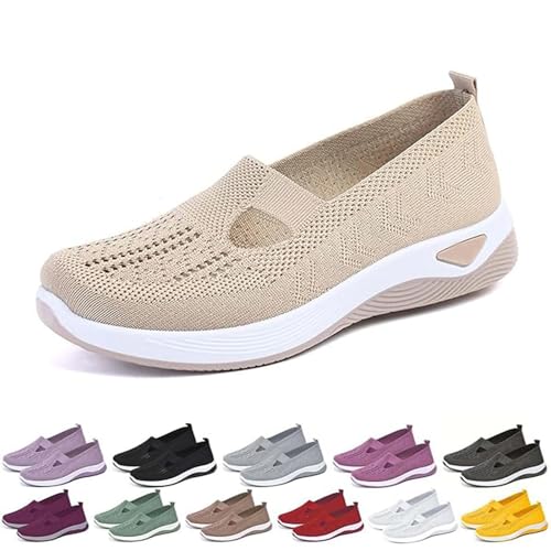 Addenno Womens Shoes, Enjerr Orthopedic Shoes Womens, Women's Casual Breathable Slip on Orthopaedic Walking Sneakers