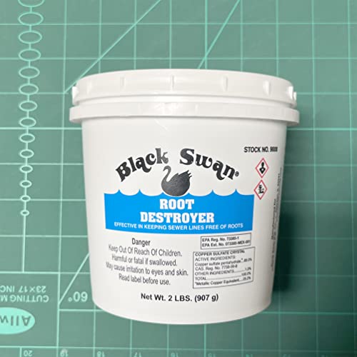 Fixturedisplays 09000-BLACKSWAN-NEW-1PK-NF ® 1Pk Root Destroyer 2 Lb - Powerful Tree Root Killer For Sewer Lines And Drains 09000-Blackswan-New-1Pk-Nf thumb #1
