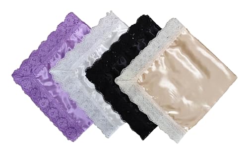 26'' lap scarf silk feeling fabric lap scarves with lace trims lap handkerchief lap covers lap skirts for women in church