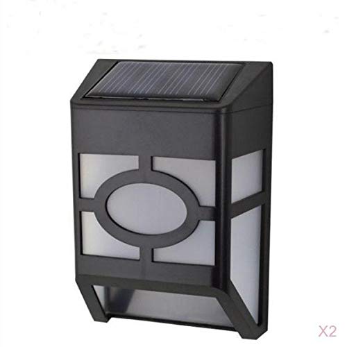 Flameer 2Pcs Solar Power Wall Light LED Lâmpada De Parede Sensor De Movimento Para Jardim Ao Ar Livr