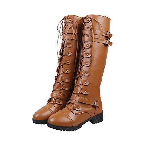 SEJUC] ブーツ ロングブーツ レディース 大きいサイズ 26.5cm 編み上げ