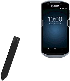 BoxWave Stylus Pouch Compatible with Zebra TC520K - Stylus PortaPouch, Stylus Holder Carrier Portable Self-Adhesive for Zebra TC520K - Jet Black
