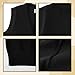 Yanmucy Boys Girls Knitted Vest V-Neck Sleeveless Knitwear Sweater School Uniform Matching Shirt Jumper for Kids 5-14 Years (US, Age, 7 Years, 8 Years, Black)