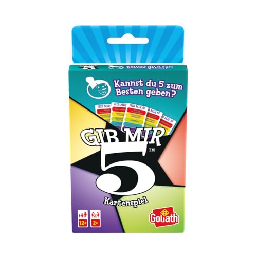 Goliath Gib Mir 5! Kartenspiel ab 12 Jahren, Gesellschaftsspiele für 2 oder Mehr Spieler