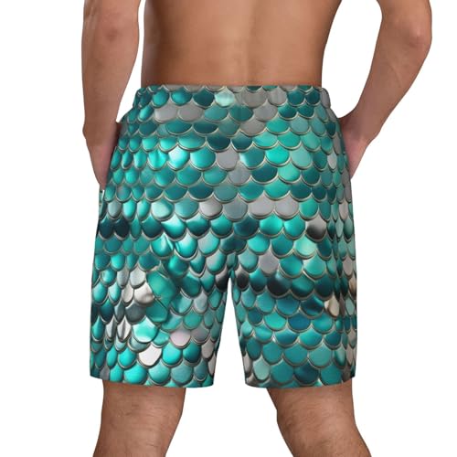 Bañador de hombre con estampado de sirena transpirable de playa 4