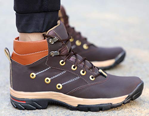 Image of AADI Men's Synthetic Leather Outdoor Shoes, Casual Boots