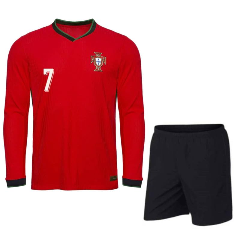 RJM Ronaldo 7 Jersey with Shorts for (Men,Kids,Boys)
