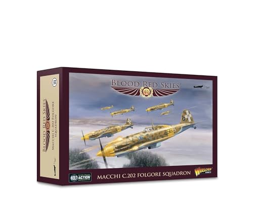 Escadrille Macchi C.202 Folgore Blood Red Skies maquette en metal Warlord Games