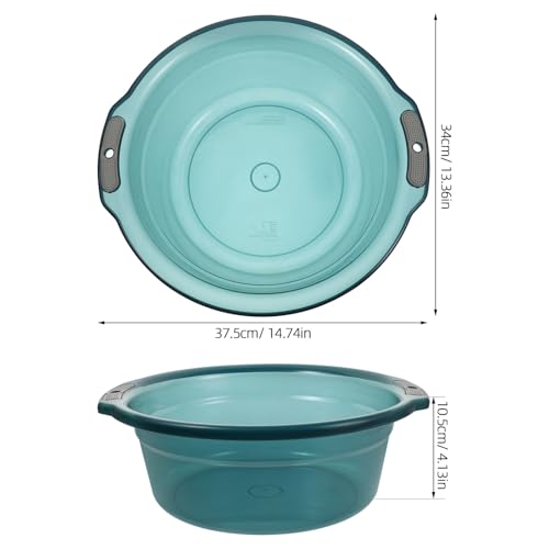 Cubeta para remojar pies PRETYZOOM azul de plástico transparente para pedicura 2