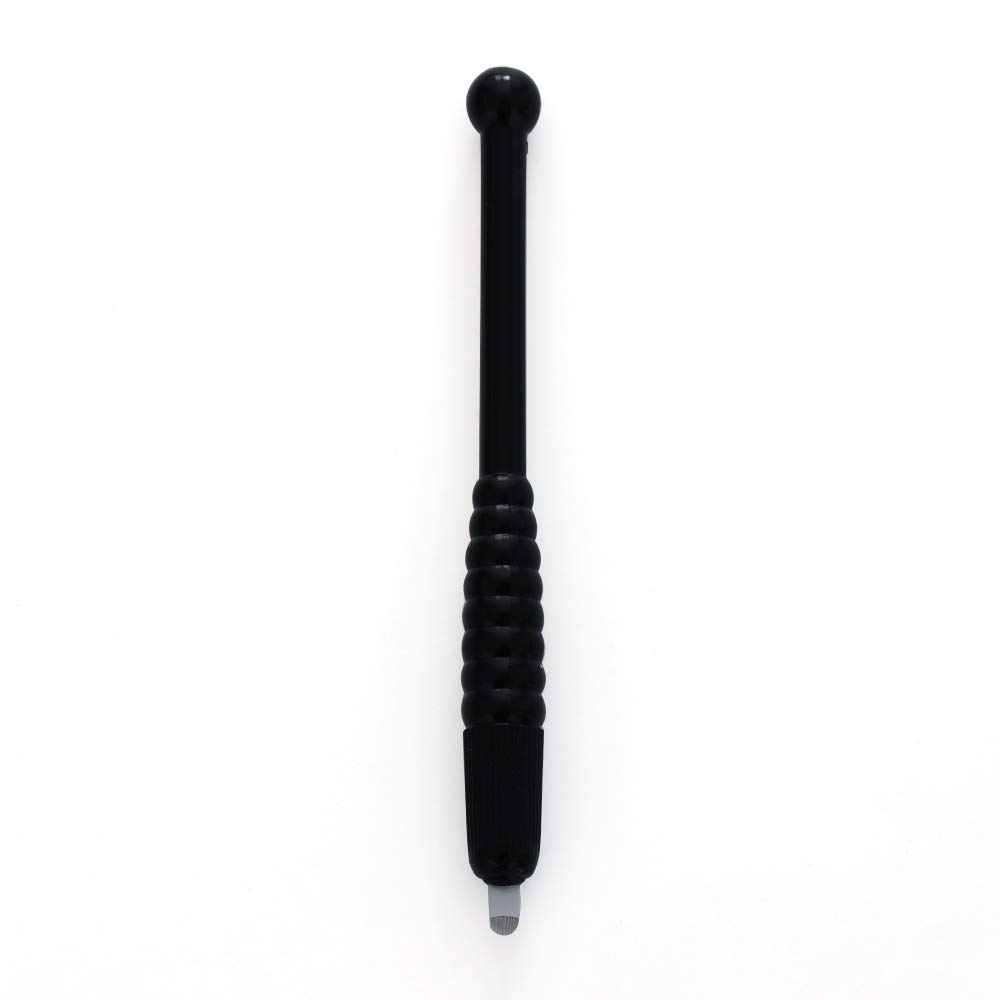 5Pcs Disposable Manual Microblading Pen Professional Eyebrows Tattoo Pen Blade for Semi-permanent Makeup(Black)