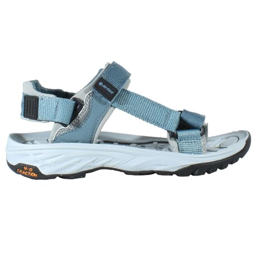 HI-TEC - Sandalias Deportivas Mujer Verano ULA RAFT | Sandalias Trekking Mujer, Senderismo, Punta Abierta | Ligeras, Cómodas, Ideales para Exterior, Montaña, Playa | Trooper, 38