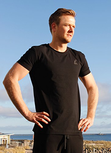 ESPARTO Bhaalu Men's T-Shirt, Black, L