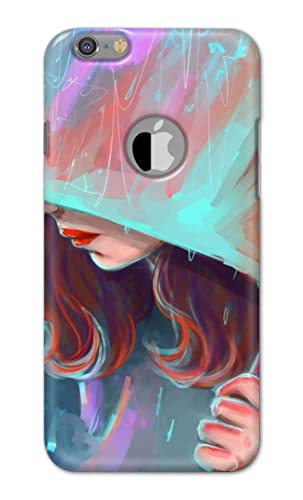Image of PRINTFIDAA Pretty Woman Under The Umbrella Painting Printed Designer Hard Case for Apple iPhone 6 Logo (4.7 inch) / iPhone 6S Logo (4.7 inch) Back Cover -(e) RPM1007