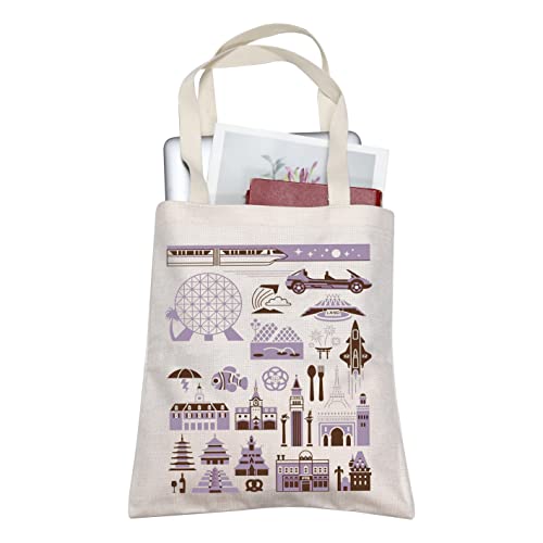 BLUPARK Parks Theme Tote Bag E-cot Gifts Magic W Gift E-cot Inspired Tote Bag Family Vacation Souvenir Gift