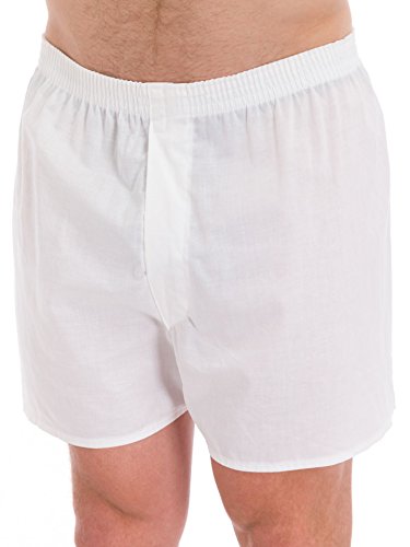 3-Pack Men's Fruit Of The Loom 595 Solid White Boxers (Medium) #TOP14
