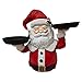 Statua di Babbo Natale in resina, piatto frutta natalizio, decorazione per snack, decorazione per la casa, ruote (A, taglia unica)