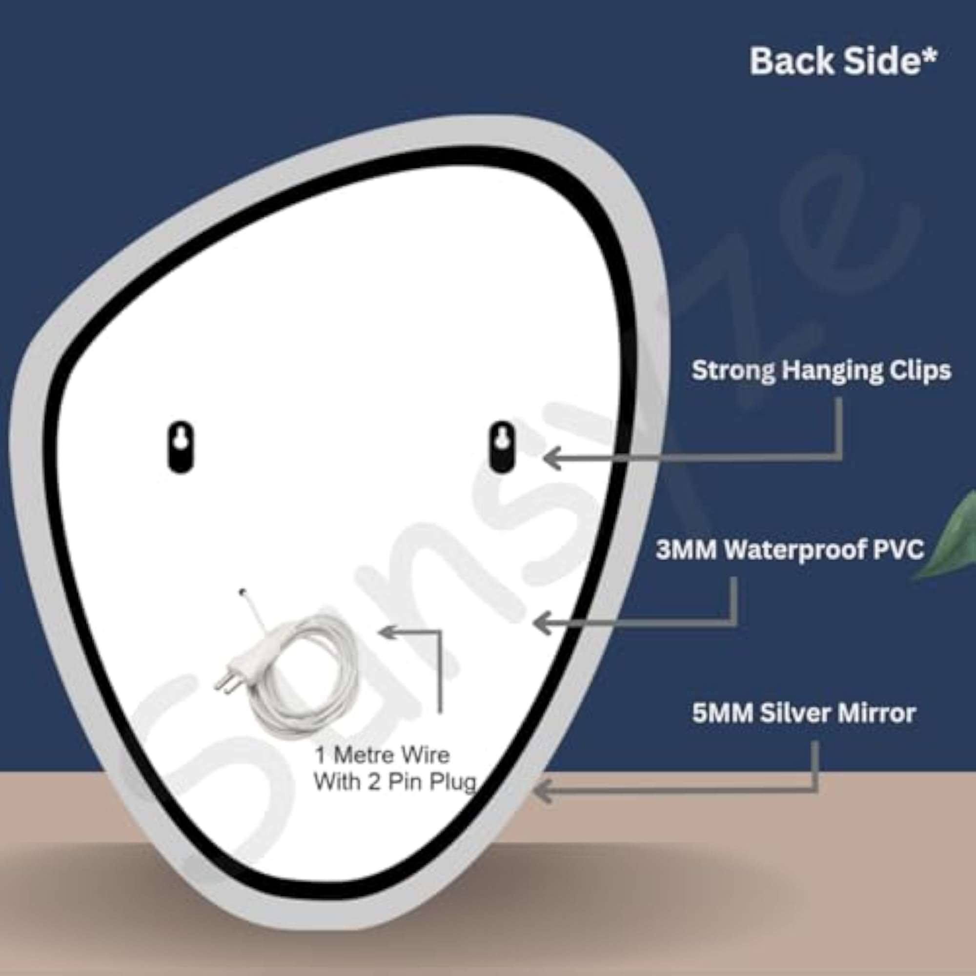 LED Mirror (24x30 Inch), Vanity Wall Mirror