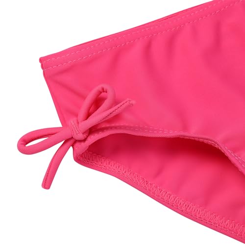 Image of XFGIRLS Girls 2-Piece Swimsuit Long Sleeve Rash Guard Set Toddler 6M-8Y | UPF 50+ blocks 98% UV, Quick-dry, Easy on /off, Bright colors stand out, Machine wash, Breathable, Beach, swim, water park