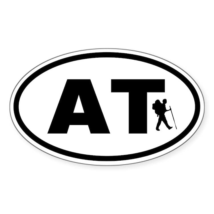 CafePress Appalachian Trail Hiker Oval Sticker Oval Bumper Sticker, Euro Oval Car Decal