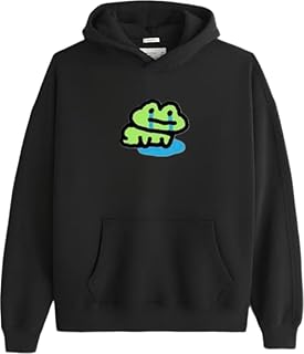 هودي بتصميم ضفدع اسود 20