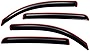 Lightronic WV194446 in-Channel Side Window Visor Deflector Rain Guard, Dark Smoke Shatterproof, 4 PCS Set for 2013-2022 Buick Encore (EXCLUDES Encore GX), 2013-2022 Chevrolet Trax