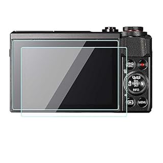 2 Pack Canon PowerShot G7 X Mark II G9 X Camera Screen Protector Tempered Glass for Canon PowerShot G7 X Mark II G9 X Digital SLR Camera
