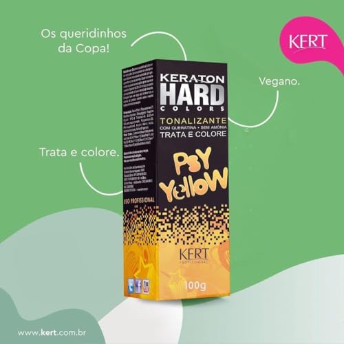 Keraton, Tonalizante, Hard Colors, 100g, Psy Yellow