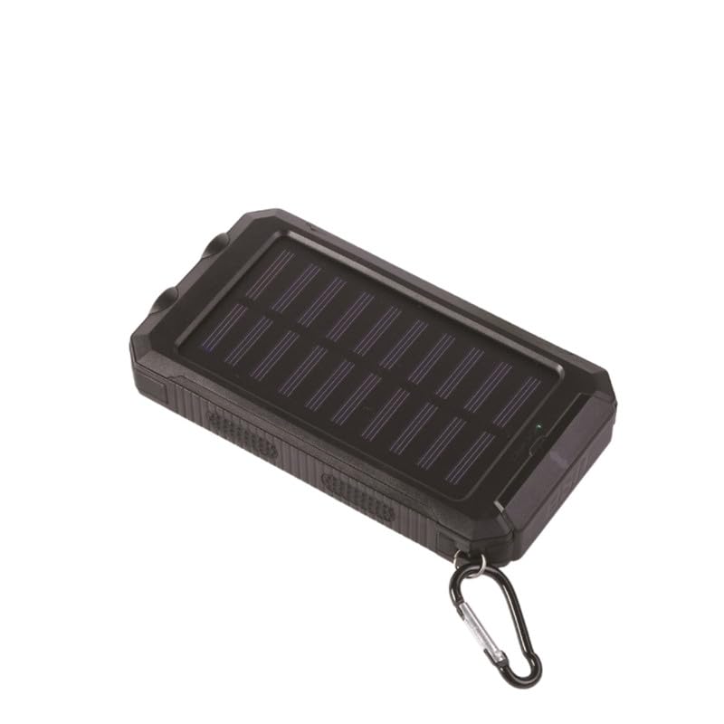 Image of Waterproof Solar Power Bank 20000mAh with Compass and Dual USB Ports Ultra Thin Design