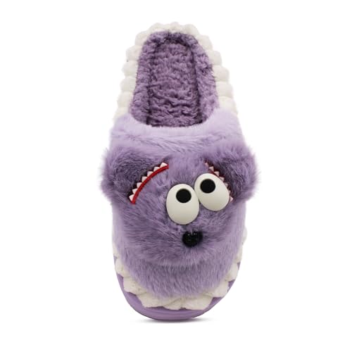 Image of VRITRAZ Women's Comfort Slip On Closed Toe Warm Winter House Clog Indoor Slipper with Cute Print and Degins