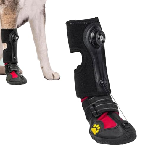 Drop Foot Brace with Reel(No Knuckling Boot Brace) for Dog - Corrective Dog Shoes to Safely Lift Toes for Foot Issues