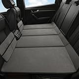 ZLXMRUT Car Folding Mattress for Hyundai Kona SX2 2024 2025, Back Seat Bed Gap Filler Non Inflatable Sleeping Pad Travel Camping Accessories,Camel-80 * 130