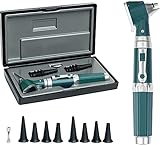 SCIAN Otoscope Kit - Ear Scope with Light, 3X Magnification, 8 Speculum Tips Size Diagnostic Ear...