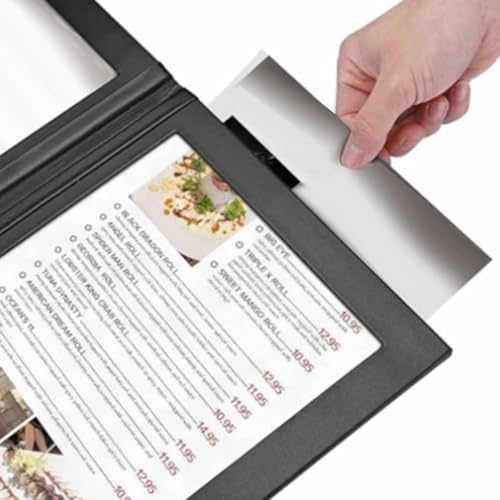 Livre de menu à LED lisible dans le noir pour tables de restaurant - 7