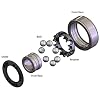 Bones Super Swiss 6 Skateboard, Longboard, and Roller Skate Bearings (8 Pack) Bundled with a Free SkateHouse Skateboard T-Handle Tool